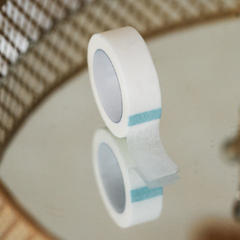 With a paper strip